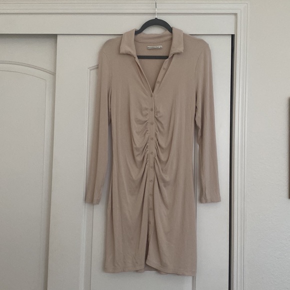 abercrombie ruched knit shirt dress - Picture 3 of 3